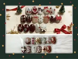 ★クリスマス限定★☆チップ長さだし☆クリスマスネイル6本