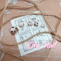 平日限定★フットコース★大人気マグネット、🐆ヒョウ柄の組み合わせ 💗色の変更可能！