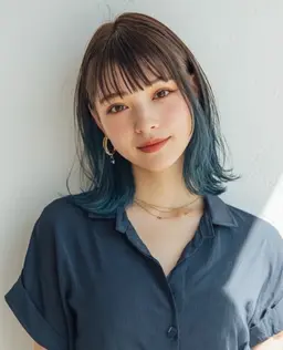 【ちらっと可愛い🩰】透明感インナーカラー＋トリートメント🫧♡