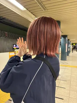 カット+全体Wカラー+oggiottoトリートメント