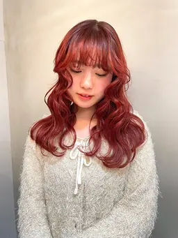 カット+ブリーチ無しWカラー+トリートメント