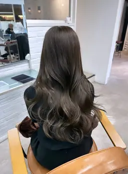 【ブリーチなし】艶カラー＋ウォータートリートメント