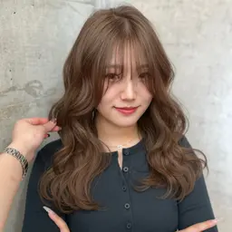 【最強淡色カラーに💭🎀】艶カラー剤使用💖2ブリーチカラー＋Aujuaトリートメント