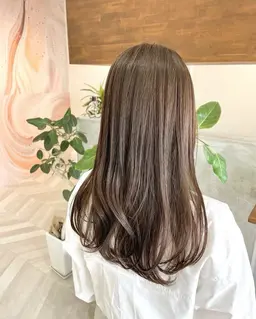 【ブリーチしたくない人必見👀】ブリーチなし艶カラー＋髪質改善トリートメント付き🌿