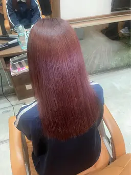 ✨ブリーチありのダブルカラー✨&うる艶トリートメント🫧ブリーチワークで色味をより出していきます🌈(リタッチのみ)