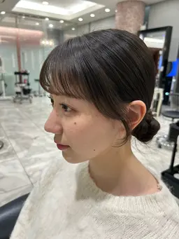 前髪カット前髪パーマ♡シャンプーブロー＋アイロンスタイリング付き♡結ぶことが多い方におすすめ🎶