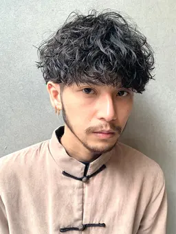 カット＋波巻きスパイラルパーマ🌀