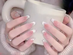 【❤️🔥大人気NO.2❤️🔥】チップ長さだし10本+チークマグネットフレンチコース