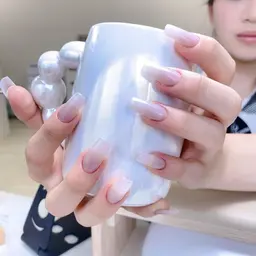 🌸オフなし】チップ長さ出しワンカラー/マグネット/ラメ・グラデーション🌸