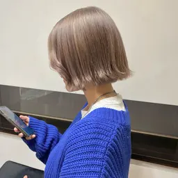 ブリーチオンカラーのメニューです。