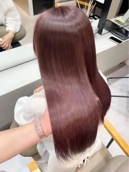 ブリーチ無しのダブルカラー🧵➕超音波アイロントリートメント🍀*゜