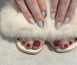 フット👣&ハンド🖐🏻ワンカラーorラメグラ