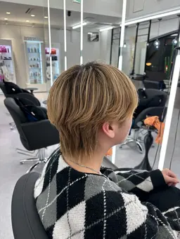 似合わせメンズウルフカット
