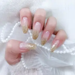 🌟（オフなし）ラメグラデ（ゴールド）