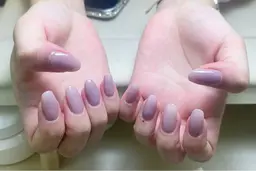 【ハンド】美フォルム★ワンカラー/ラメグラテーション     ソフトジェルオフあり+550円+30min