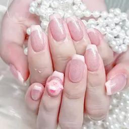 [ハンド]💗フレンチ&ベイビーブーマー(ベースあり)💗