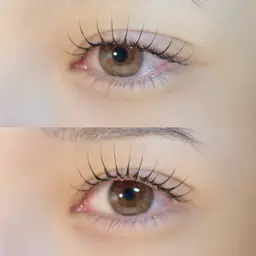 LEDパリエク🎀アンドヘルシー🎀パーマ×フラットラッシュ100本（本数相談可能）