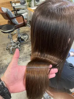 髪質改善ヘアエステ🌹最高級艶髪✨リンゴ幹細胞髪質改善トリートメント🍎最先端透明感カラー+トリートメント