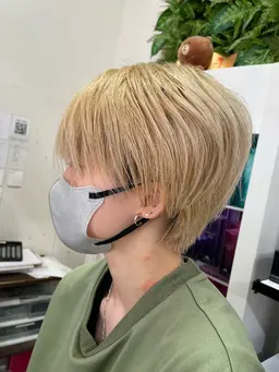ワンブリーチ+オンカラー+トリートメント