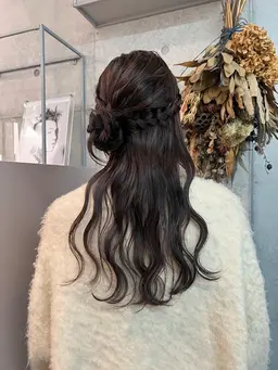 【🎀ハーフアップセット🎀】⌇お呼ばれヘア⌇参戦ヘア⌇ボブアレンジ⌇ヘアアレンジ