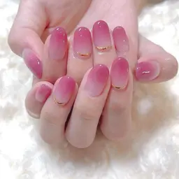 🎀【jrネイリスト限定クーポン、口コミ不可】フレンチ、カラーグラ