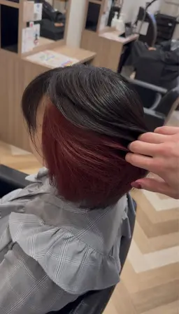 《デザイン系》インナーカラー＋Aujua超音波トリートメント✨