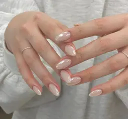 自爪ミラーネイル(オフ付き)