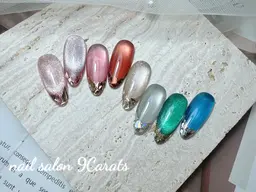 マグネット✖️ガラスフレンチコース✨キラキラダブルフラッシュ¥4980