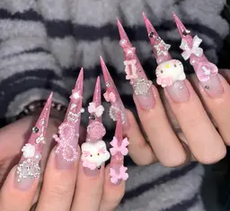 【長さ出し人気No:1]ワンカラー/ラメグラデーション/パーツつけ放題¥15980