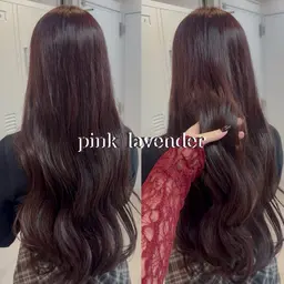 ブリーチなしWカラーでお洒落柔らかカラーに🩵