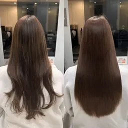 【縮毛矯正 ×髪質改善】縮毛矯正ストレート＋髪質改善トリートメント/¥36300→¥19500