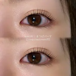 🪽⚪️‪《ミニモ学割U24》上まつげパーマ［メンズ🉑］