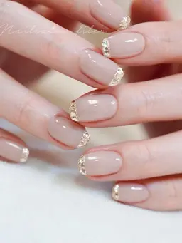 🌸ガラスフレンチネイル