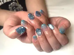 マグネットネイル💅ラメグラデーション🤩水滴💧ネイル💅