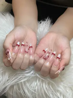 [人気❤️さくらぼ🍒]チップ長さだし10本アートやりつけ放題