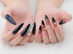 【オフ、ケア込み】10本アート+10本長さだし