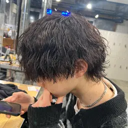 【 💠迷った方が選ぶ💠】メンズカット+メンズパーマ（ニュアンス、フェザー、波巻き、ツイスパ、スパイラル）