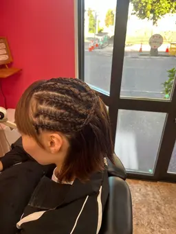 子供コーンロウ