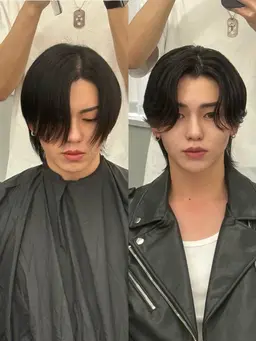 当日予約不可。インスタ撮影モデル🌈メンズウルフカット+ニュアンスパーマモデル