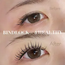 🕊️アンドヘルシー(パリエク) バインドロック100束+まつ毛パーマ🪽ボリュームもパッチリも両方叶うモチ最強マツエク
