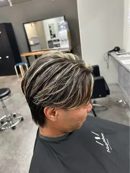 メンズカット🇰🇷＋ハイライトカラー