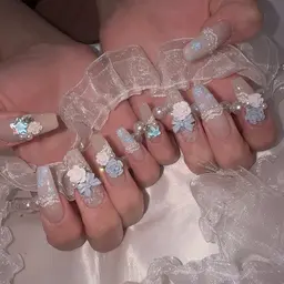 【オフあり】🧸自爪ジェル 豪華10本アートし放題💠フィルイン+1100円で対応可能🧸