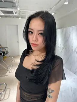 layer cut＆透明感たっぷり海外風カラー🫧💎