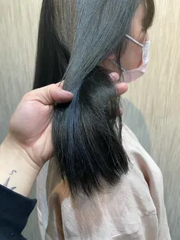 【💡今流行り💡】イヤリングーカラー✨(ケアブリーチ✨)+カット✂️