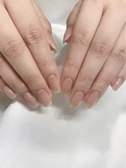 【全員/オフなし】シンプル✨ワンカラー🤍自爪に優しいパラジェル使用