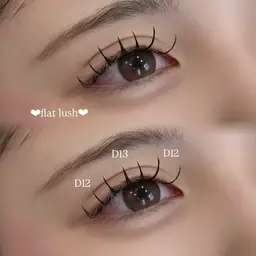 フラットラッシュ120本 ➕束感コーティング付き🩶*.+ﾟ【オフ別途】