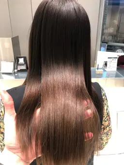 【人気NO.1メニュー】カット＋プレミアム酸性ストレート＋超音波TOKIOトリートメント込み→画像は、ハンドブローのみ