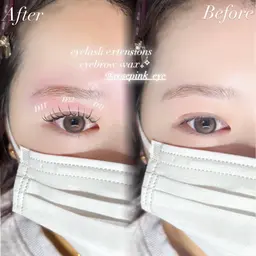 【✨Open半年記念✨】🤍フラットラッシュ140本~つけ放題+アイブロウワックス《モニター価格》