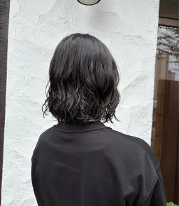 【美フォルムカット＋パーマ】上品ナチュラル×大人の余裕感🩶