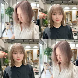 💗ダメージを約96%抑えた💗ケアブリーチカラー+1STEPトリートメント ¥14,000